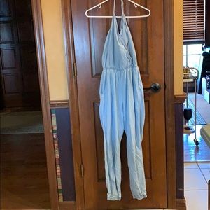 Denim pant set romper